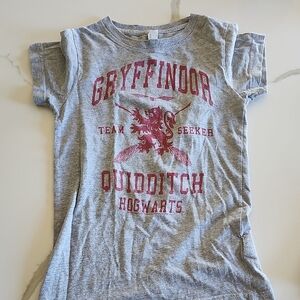 Kids Gryffindor Quidditch Gray T-Shirt